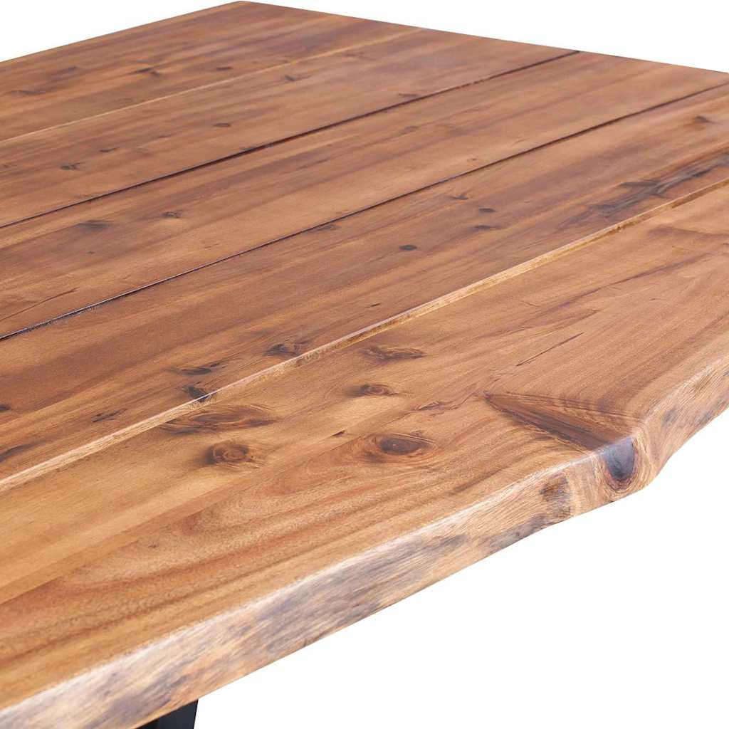 vidaXL Eettafel 170x90x75 cm massief acaciahout