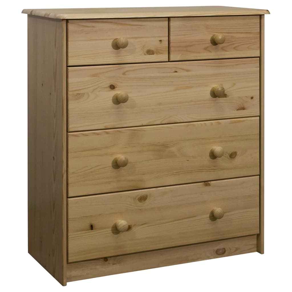 vidaXL Ladekast 75x35x80,5 cm massief grenenhout