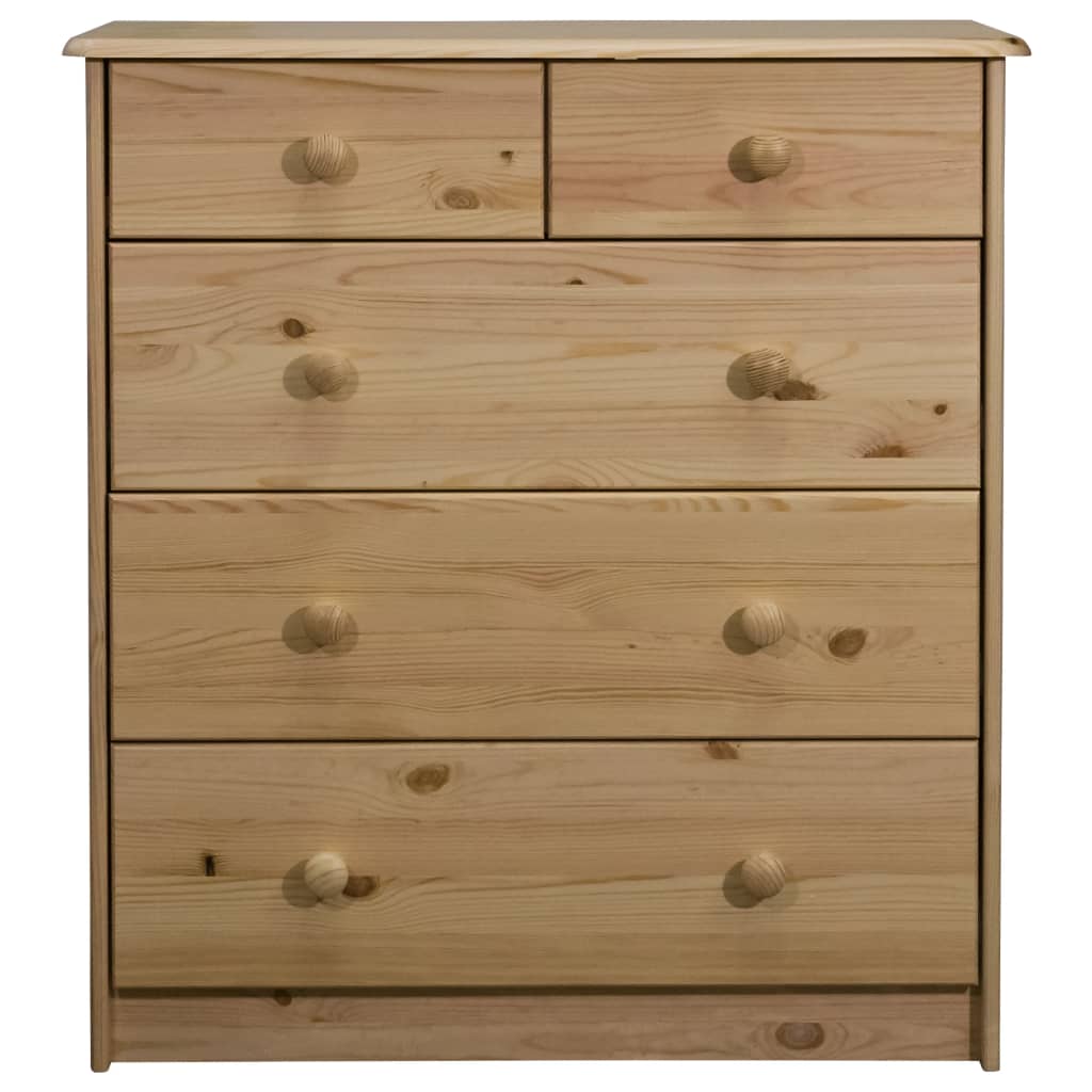 vidaXL Ladekast 75x35x80,5 cm massief grenenhout