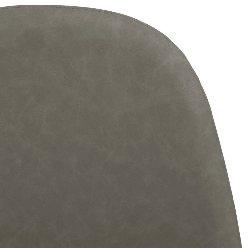 vidaXL Eetkamerstoelen 2 st 45x53,5x83 cm kunstleer donkergrijs