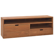 vidaXL TV Stand 110x30x40 cm Solid Teak Wood