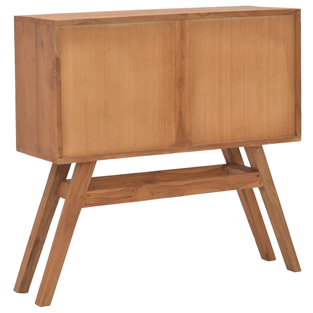 vidaXL Wandtafel 80x30x80 cm massief teakhout