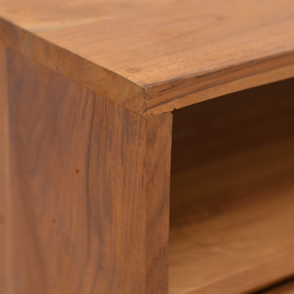 vidaXL Wandtafel 80x30x80 cm massief teakhout