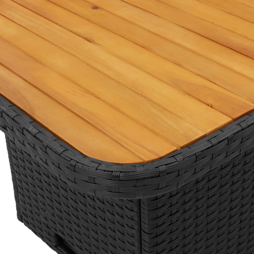 vidaXL 7-delige Loungeset met kussens poly rattan grijs