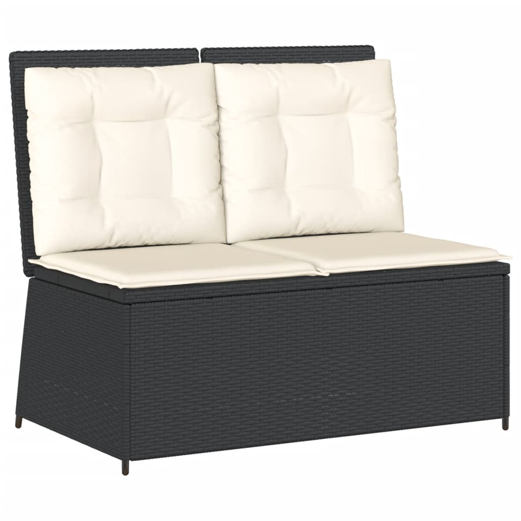vidaXL 7-delige Loungeset met kussens poly rattan grijs