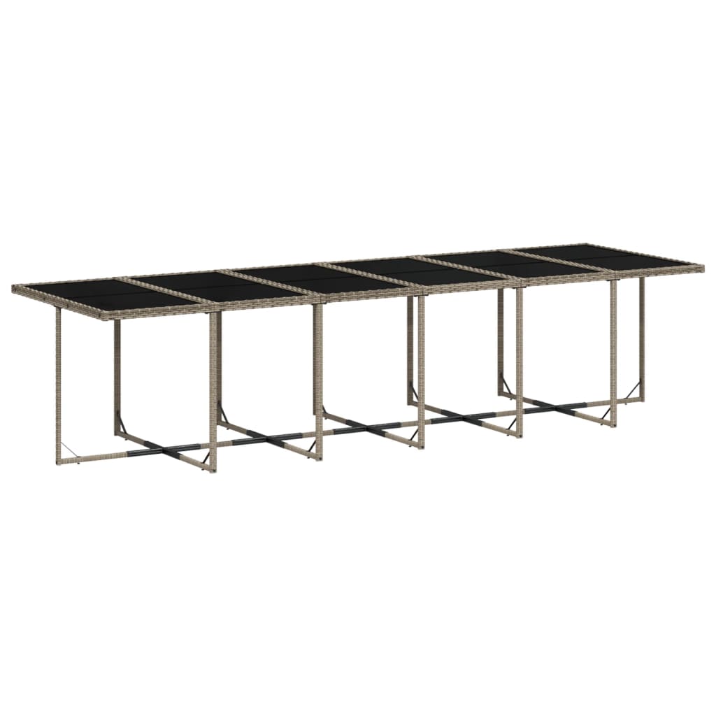 vidaXL 5-delige tuinset met kussens, grijs polyrotan