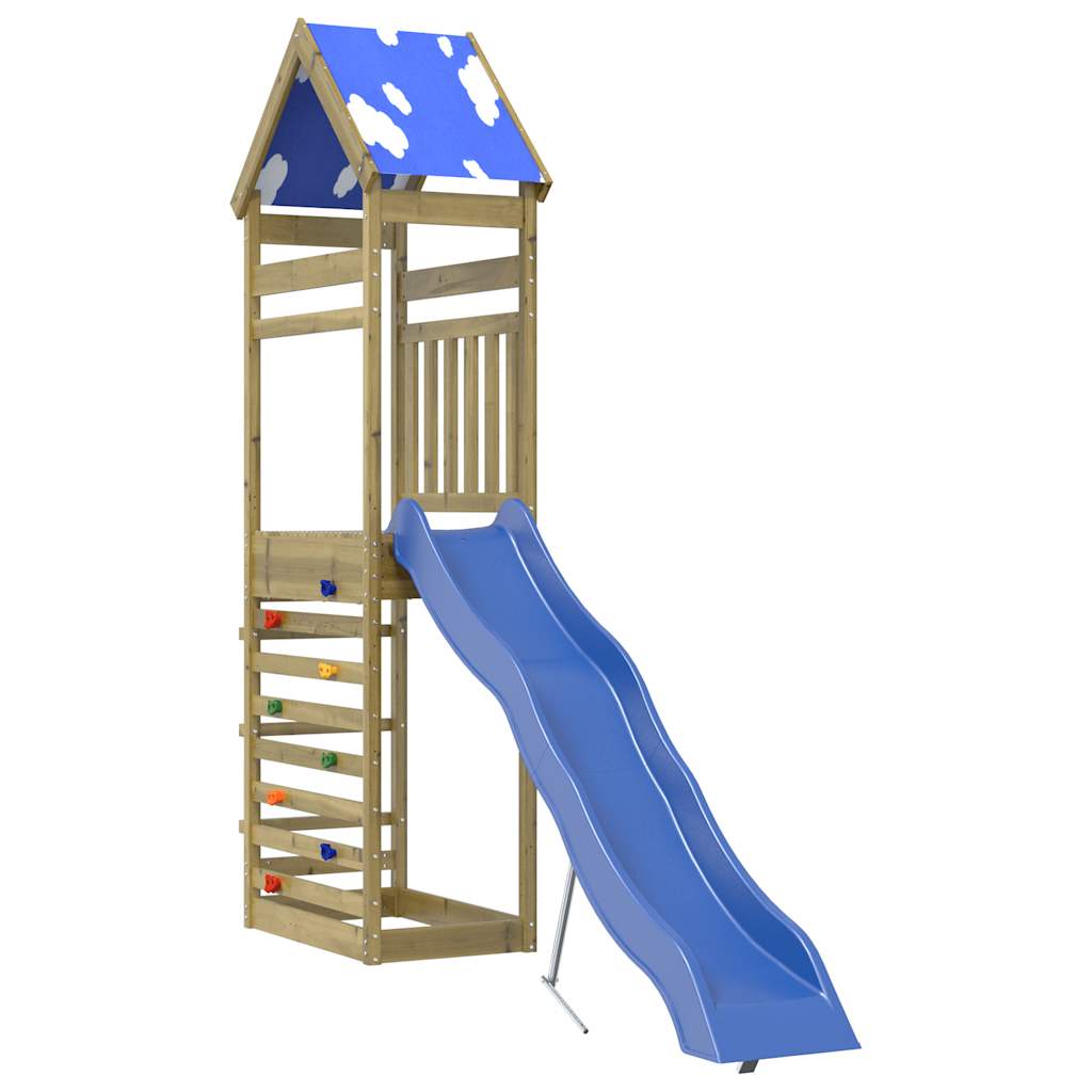vidaXL Speelhuis massief grenenhout
