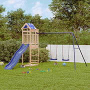 vidaXL Speelhuis massief grenenhout