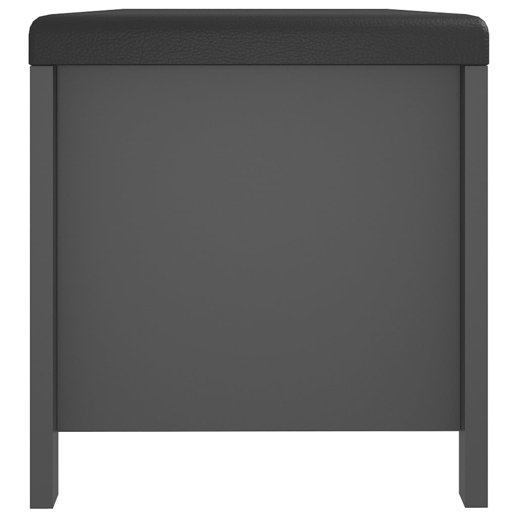vidaXL Opbergdoos met kussen grijs 105x40x45 cm