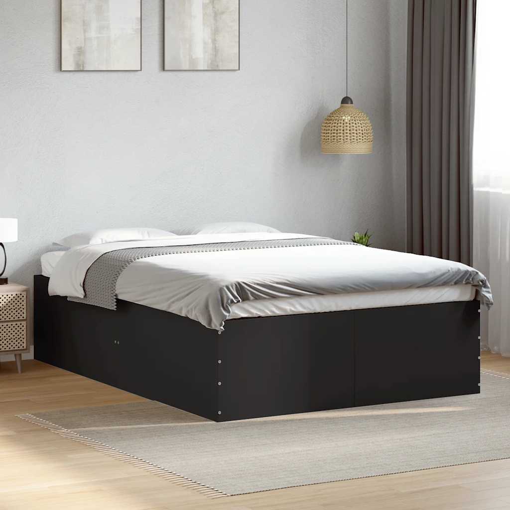vidaXL Bedframe bewerkt hout grijs sonoma eikenkleurig 160x200 cm