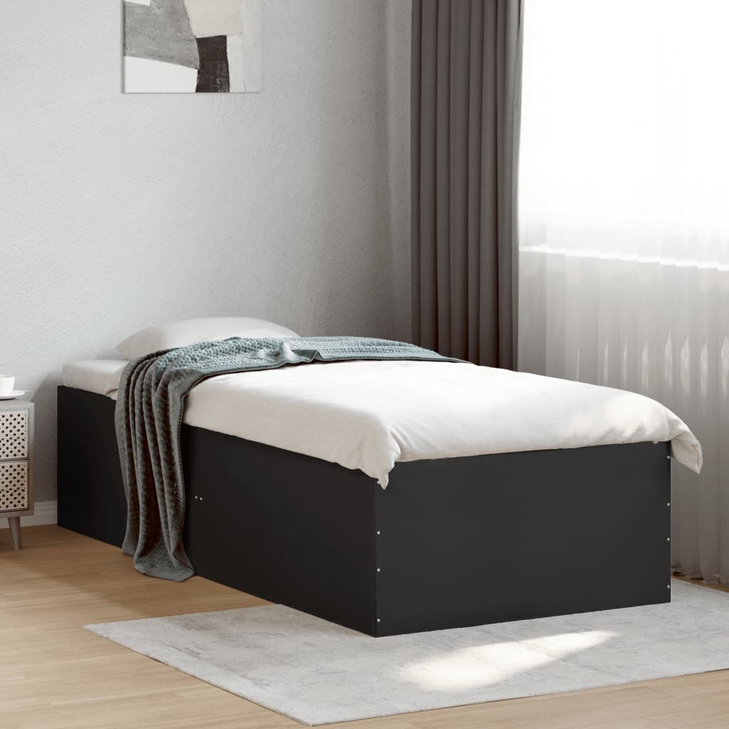vidaXL Bedframe bewerkt hout grijs sonoma eikenkleurig 160x200 cm