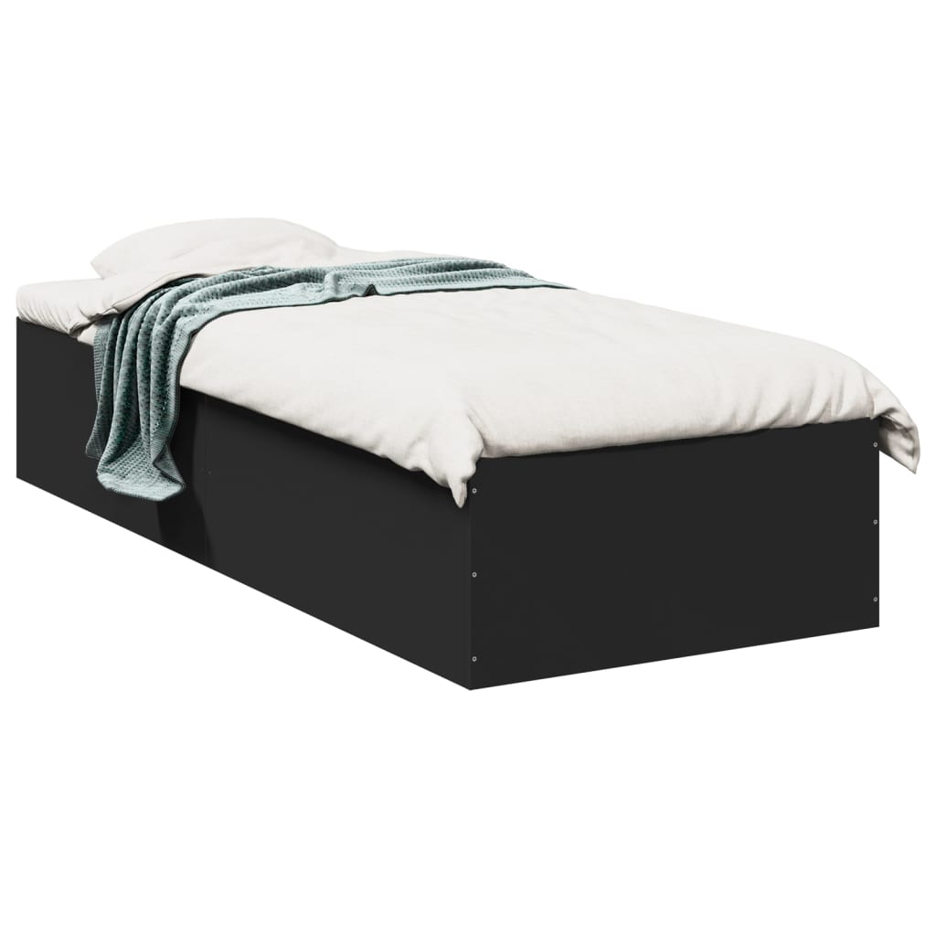 vidaXL Bedframe bewerkt hout grijs sonoma eikenkleurig 160x200 cm