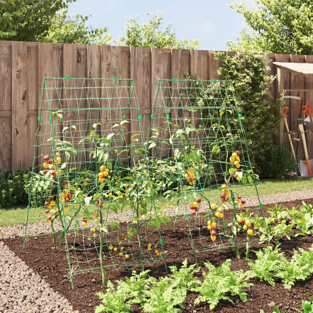 vidaXL Plantenklimrek A-frame 99x90x175,5 cm staal