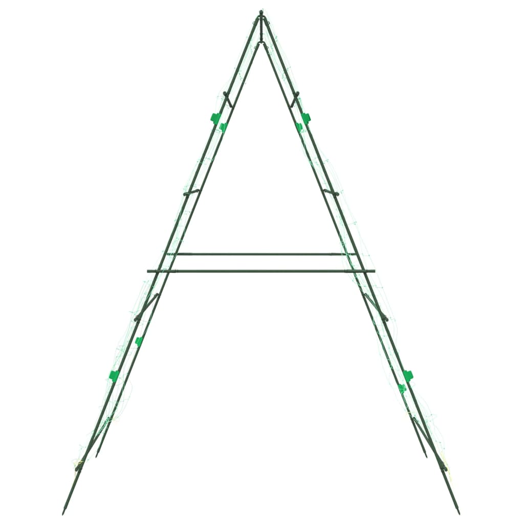 vidaXL Plantenklimrek A-frame 99x90x175,5 cm staal