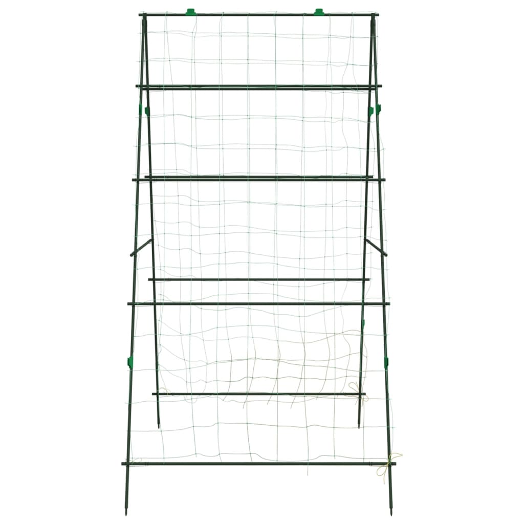 vidaXL Plantenklimrek A-frame 99x90x175,5 cm staal