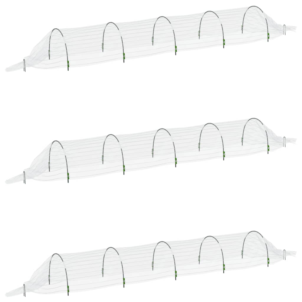 vidaXL Kweektunnel 1,5x5 m glasvezel en polypropeen