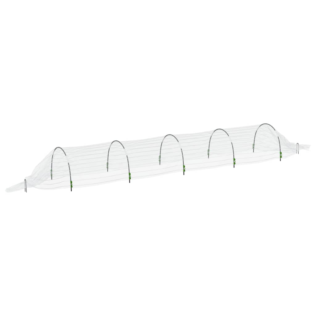 vidaXL Kweektunnel 1,5x5 m glasvezel en polypropeen