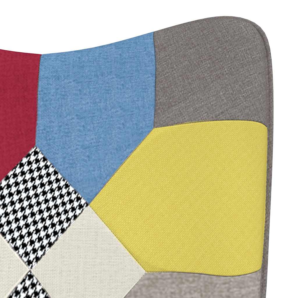 vidaXL Relaxstoel patchwork stof
