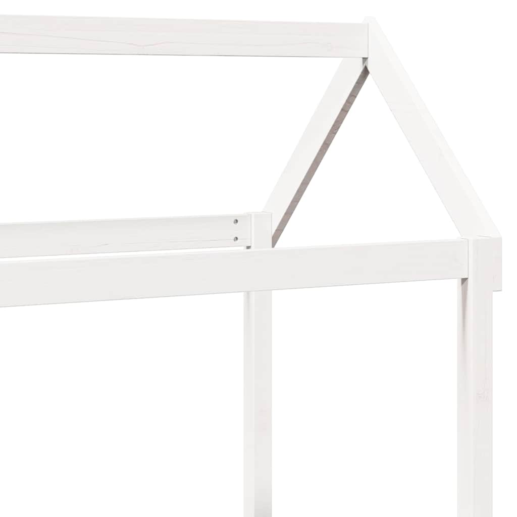 vidaXL Kinderbed met huisje en bankje massief grenenhout 90x200 cm
