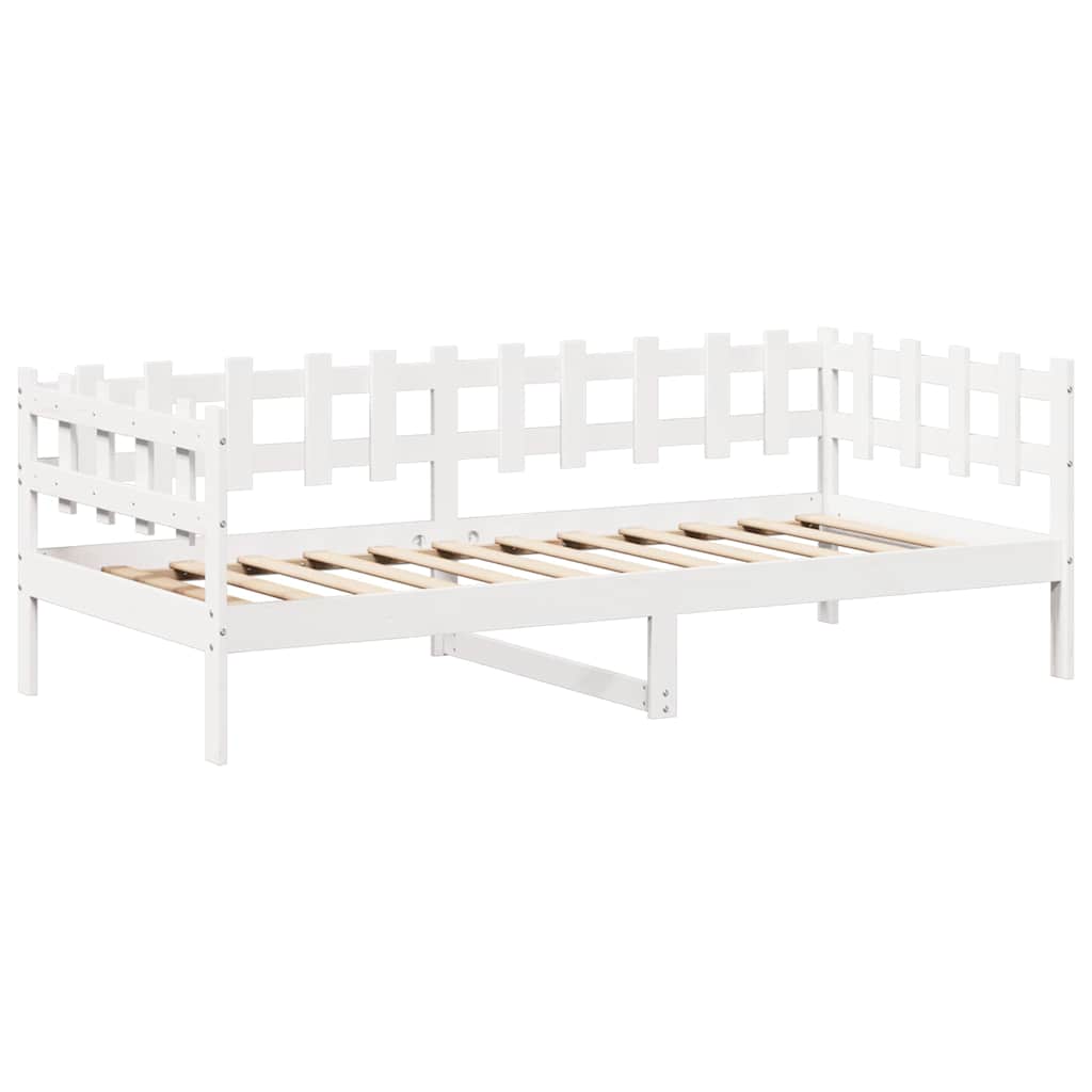 vidaXL Kinderbed met huisje en bankje massief grenenhout 90x200 cm