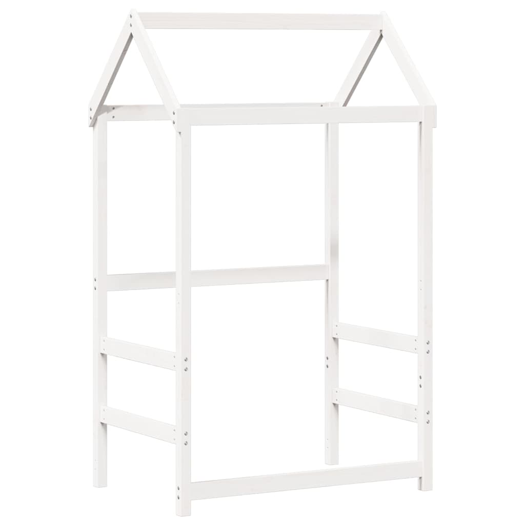 vidaXL Kinderbed met huisje en bankje massief grenenhout 90x200 cm