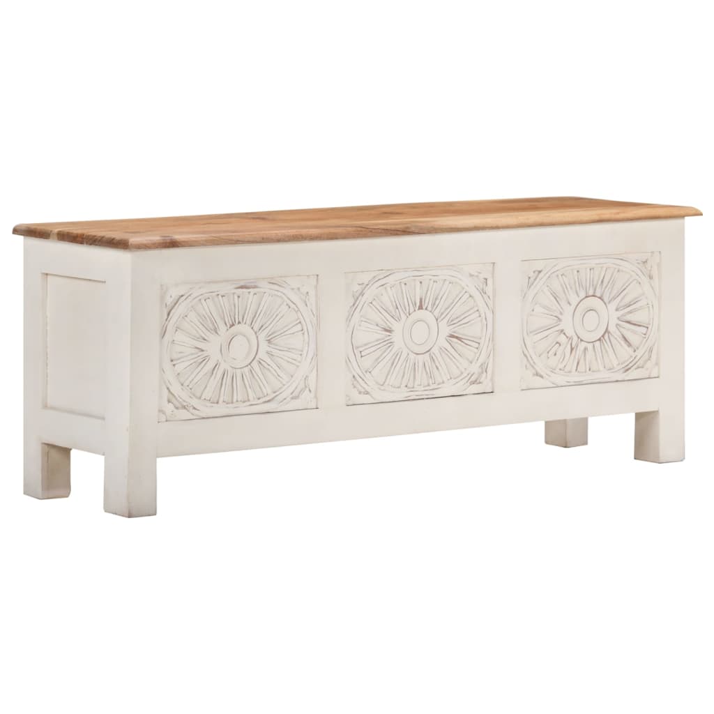vidaXL Opbergkist 110x30x40 cm massief acaciahout