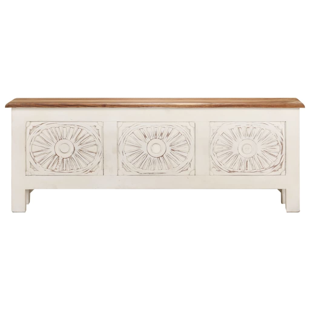 vidaXL Opbergkist 110x30x40 cm massief acaciahout