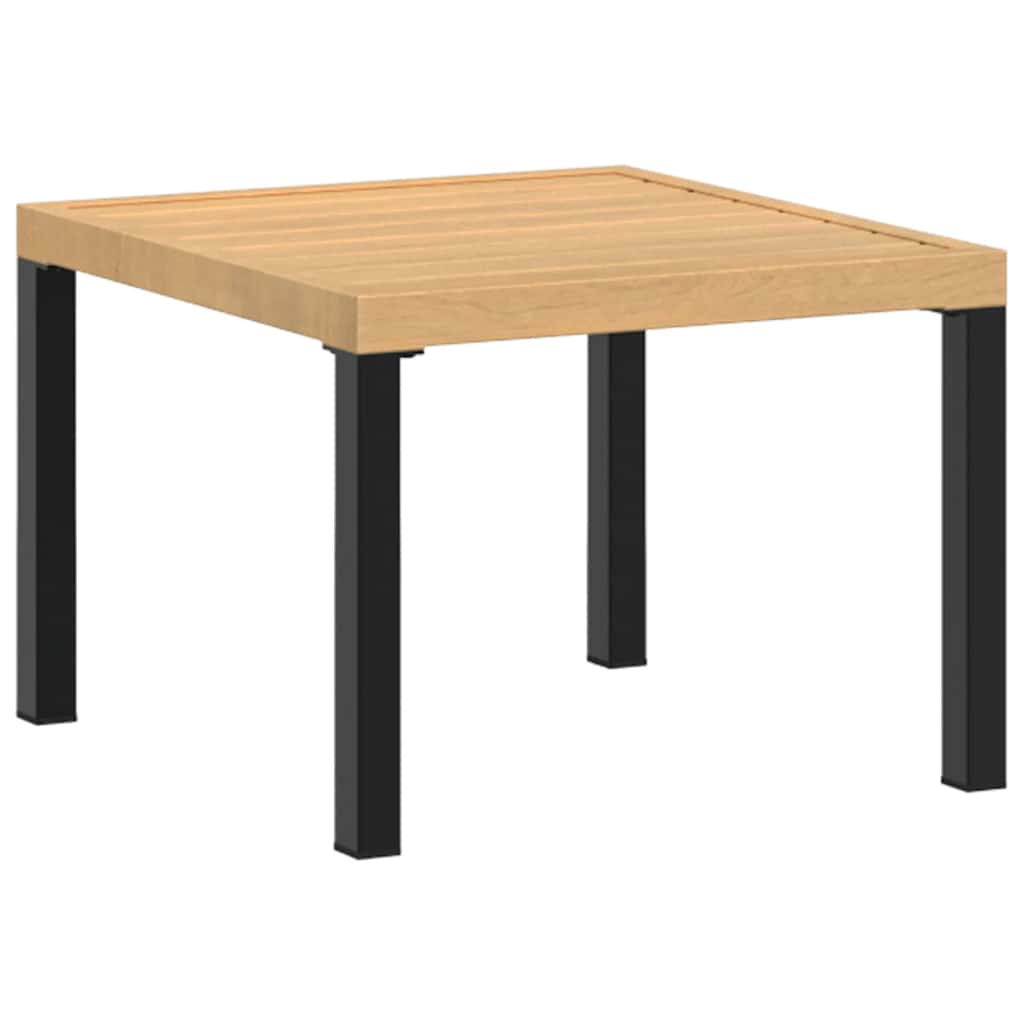 vidaXL 3-delige Loungeset met kussens gepoedercoat staal zwart