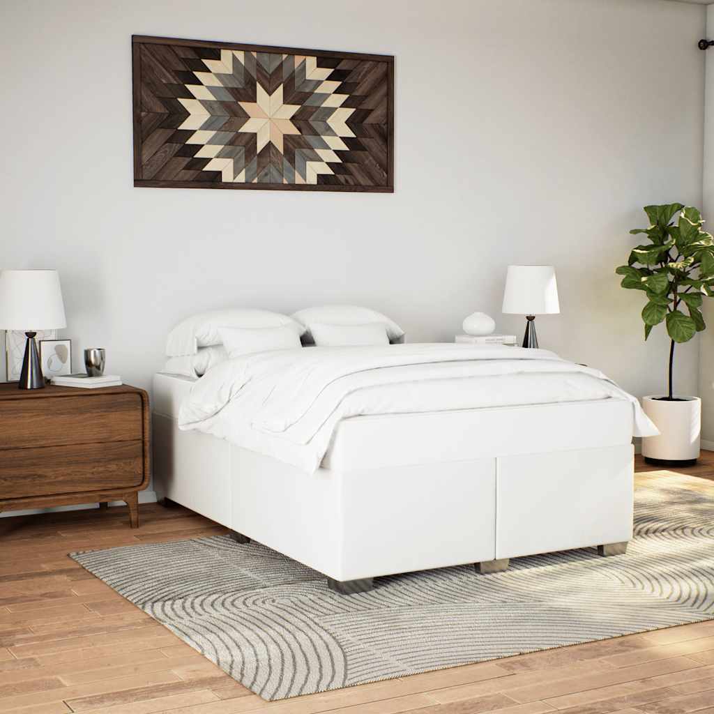 vidaXL Bedframe zonder matras Zwart Volledig Kunstleer