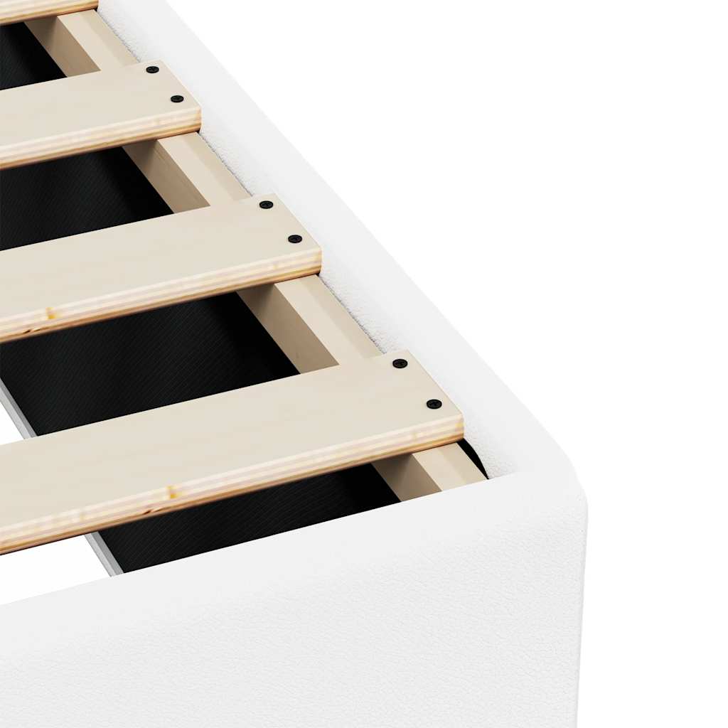 vidaXL Bedframe zonder matras Zwart Volledig Kunstleer