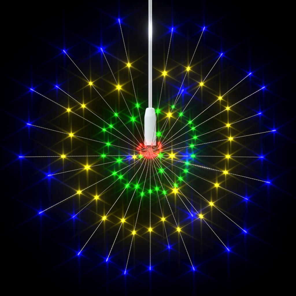 vidaXL Kerstverlichting vuurwerk 140 LED's buiten 20 cm warmwit