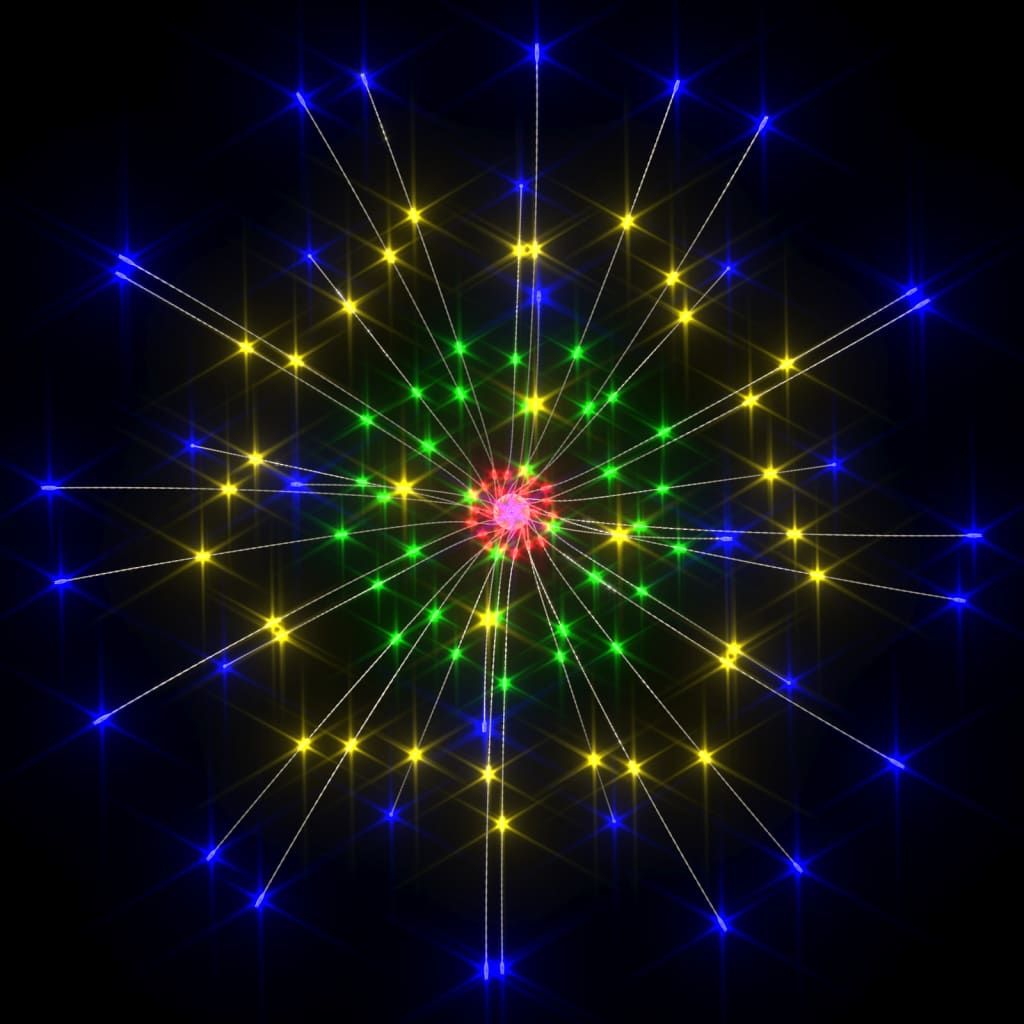 vidaXL Kerstverlichting vuurwerk 140 LED's buiten 20 cm warmwit