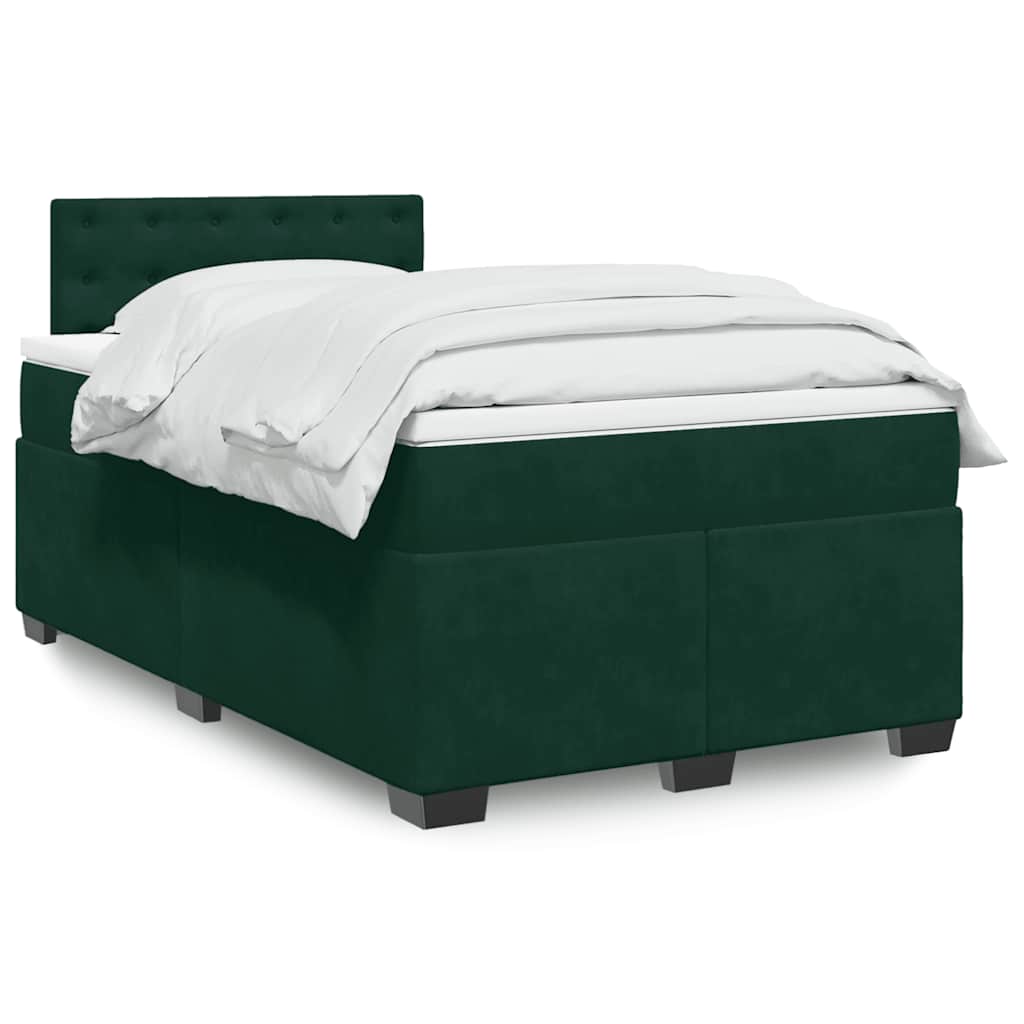 vidaXL Boxspring met matras fluweel donkergrijs 200x200 cm