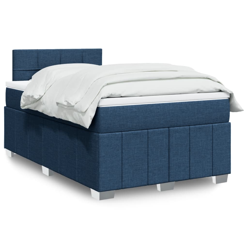 vidaXL Boxspring met matras stof lichtgrijs 180x200 cm