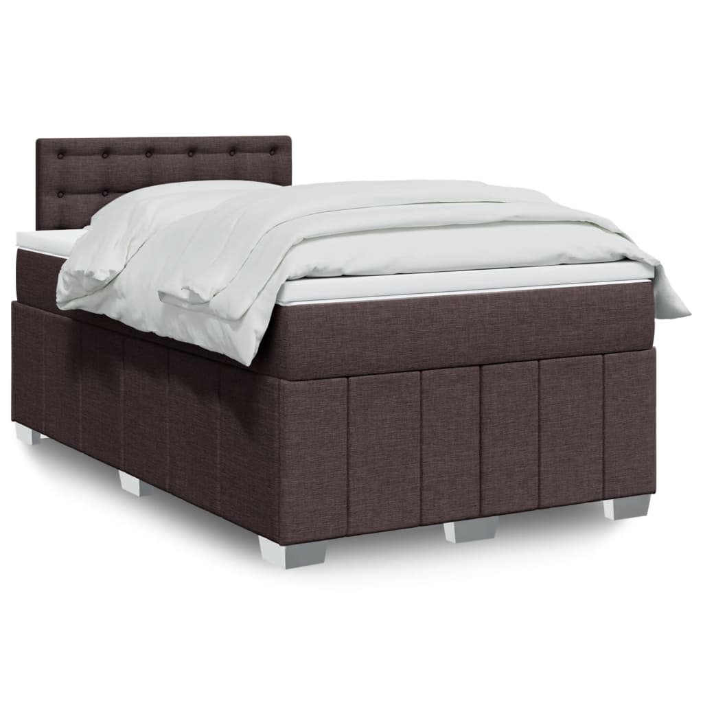 vidaXL Boxspring met matras stof lichtgrijs 180x200 cm