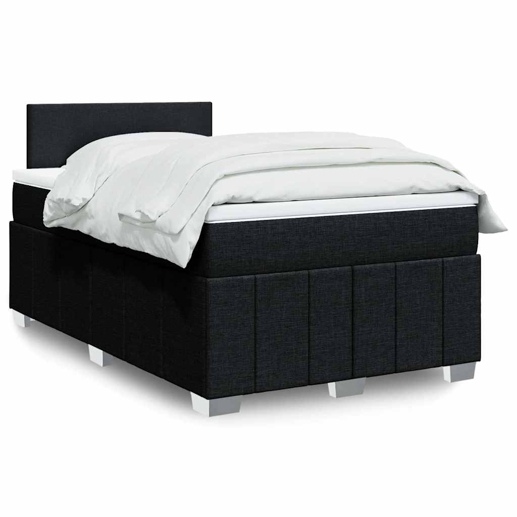 vidaXL Boxspring met matras stof lichtgrijs 180x200 cm
