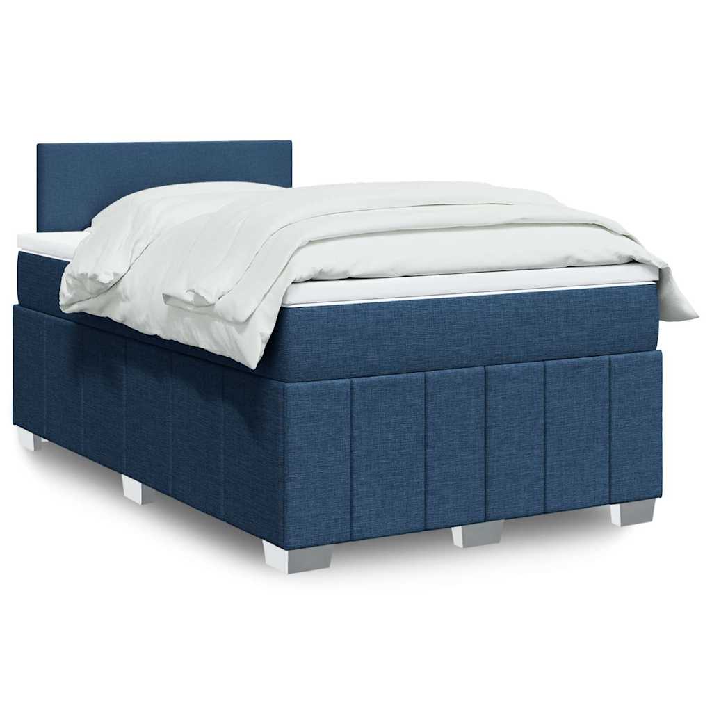 vidaXL Boxspring met matras stof lichtgrijs 180x200 cm
