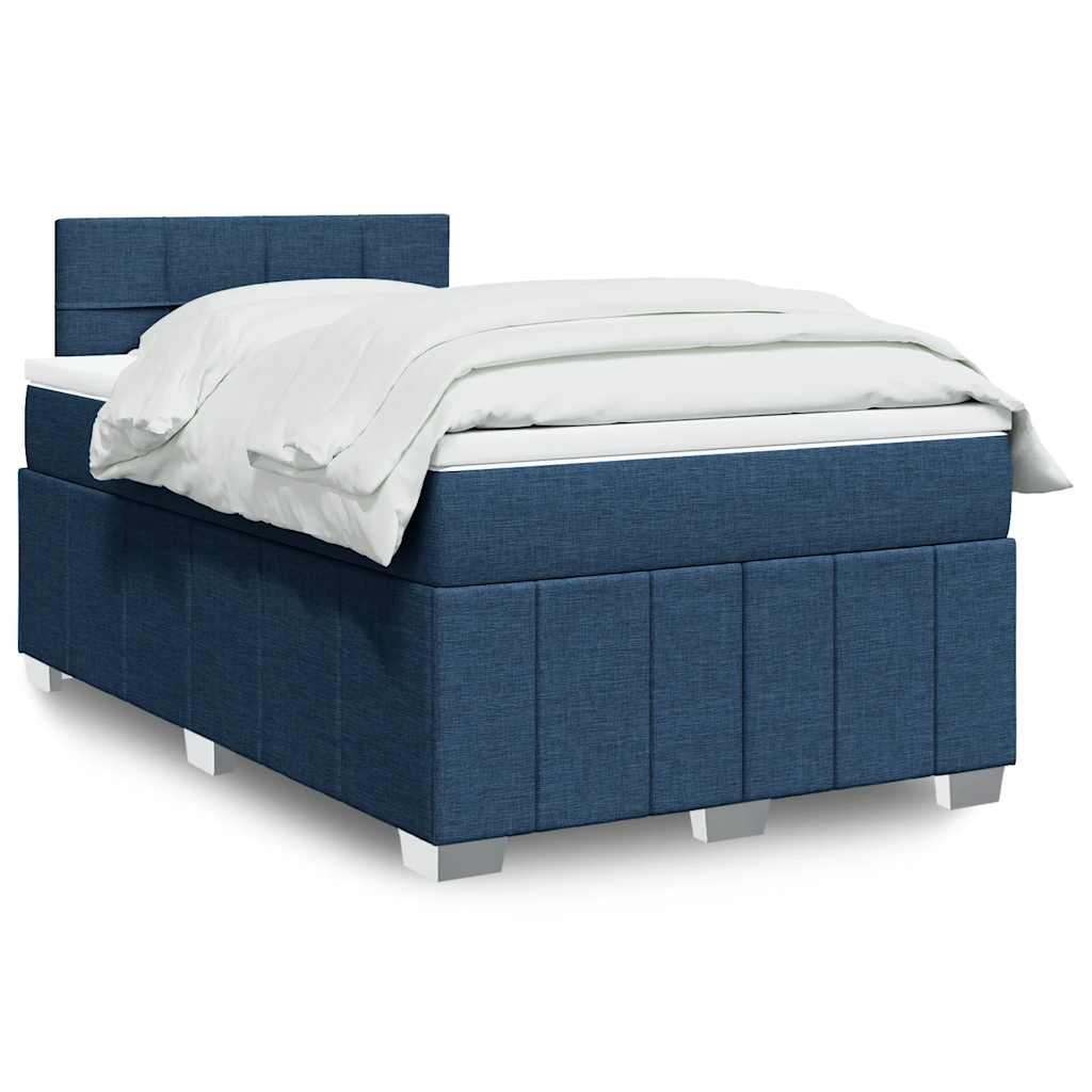 vidaXL Boxspring met matras stof lichtgrijs 180x200 cm
