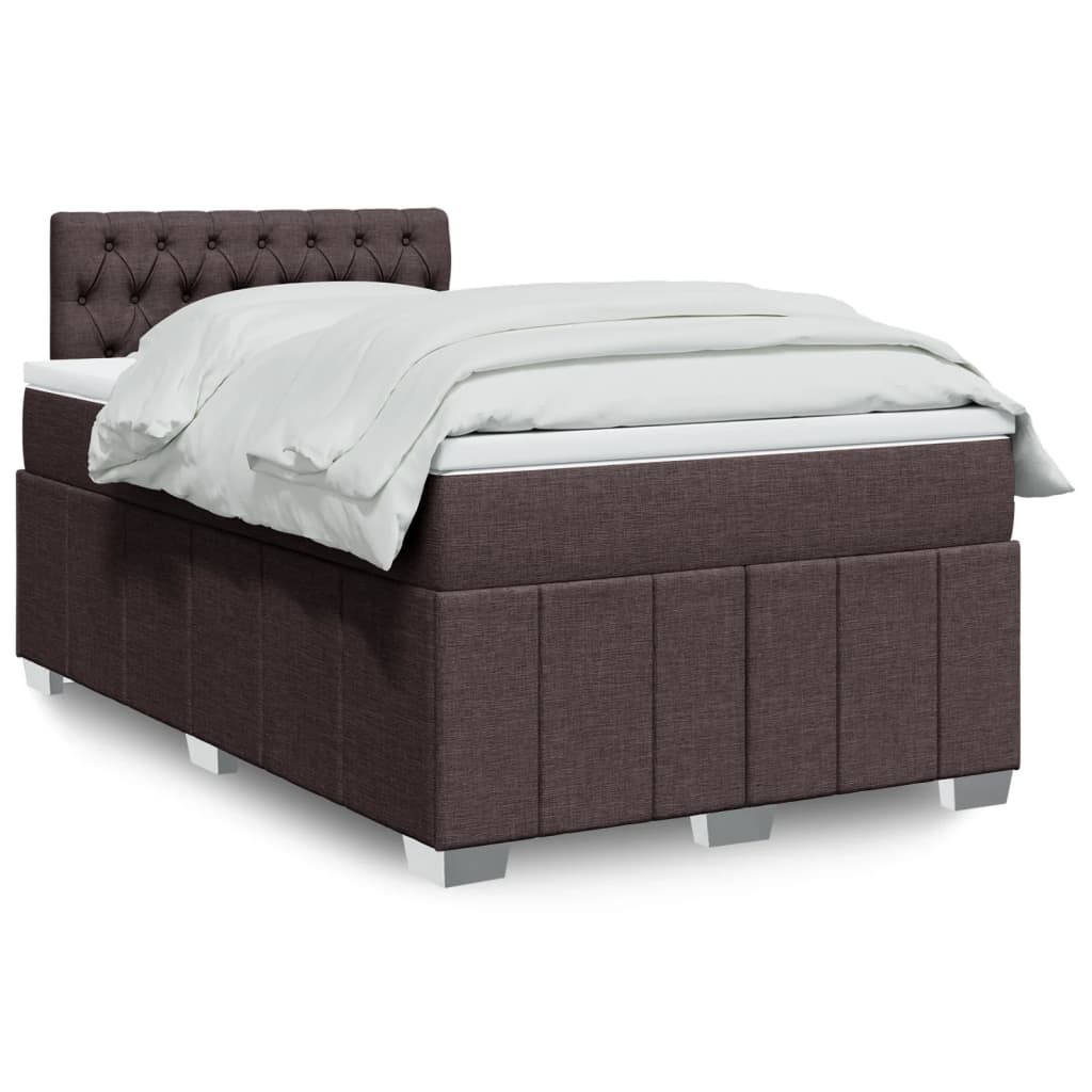 vidaXL Boxspring met matras stof lichtgrijs 180x200 cm