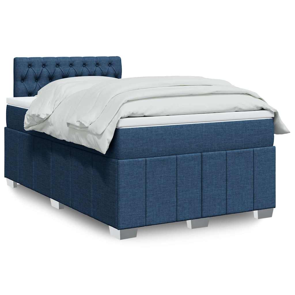 vidaXL Boxspring met matras stof lichtgrijs 180x200 cm