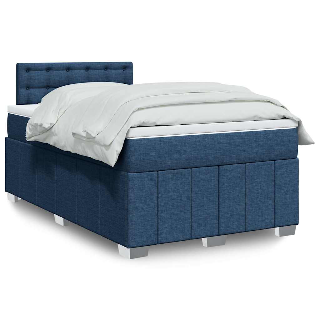 vidaXL Boxspring met matras stof lichtgrijs 180x200 cm