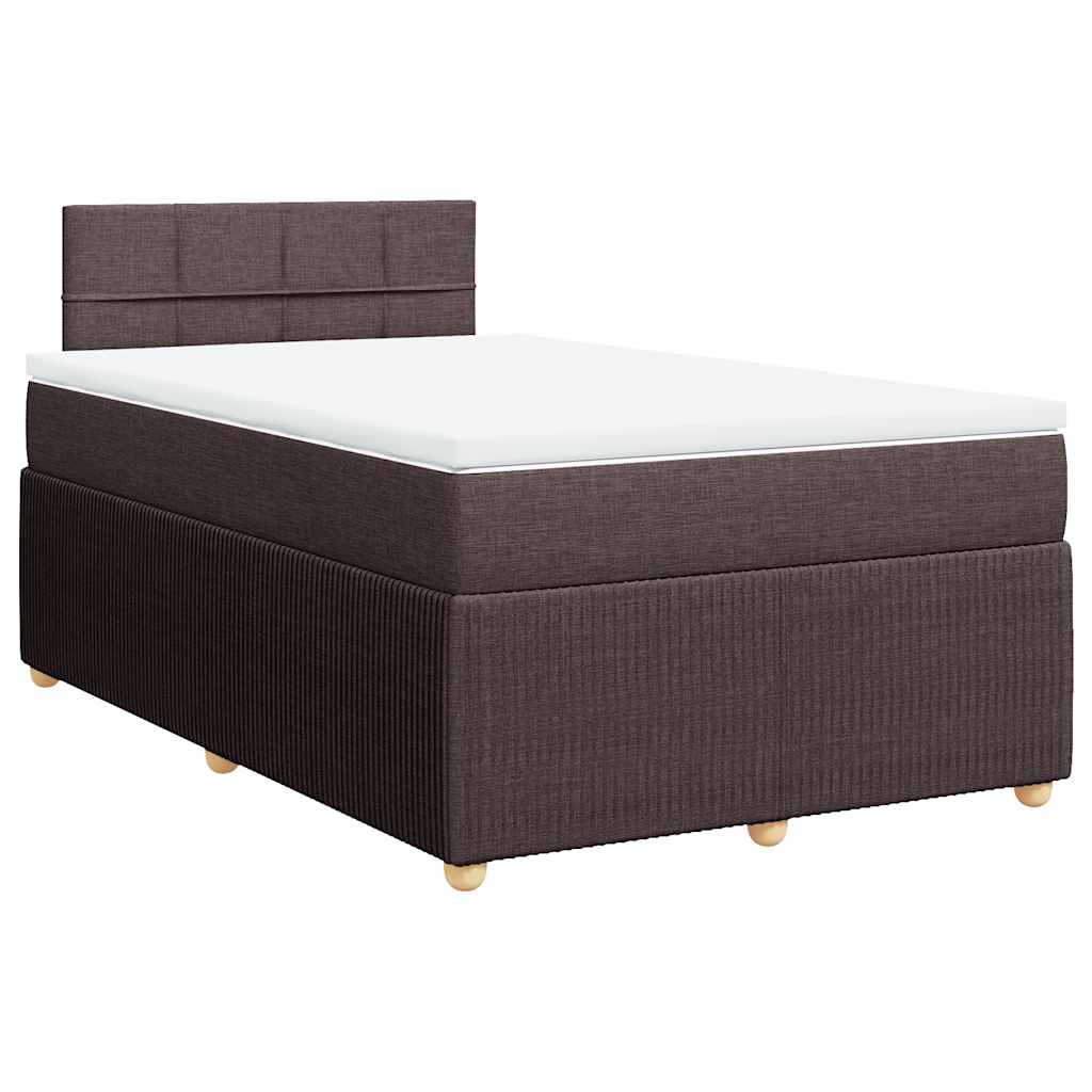 vidaXL Boxspring met matras stof blauw 90x190 cm