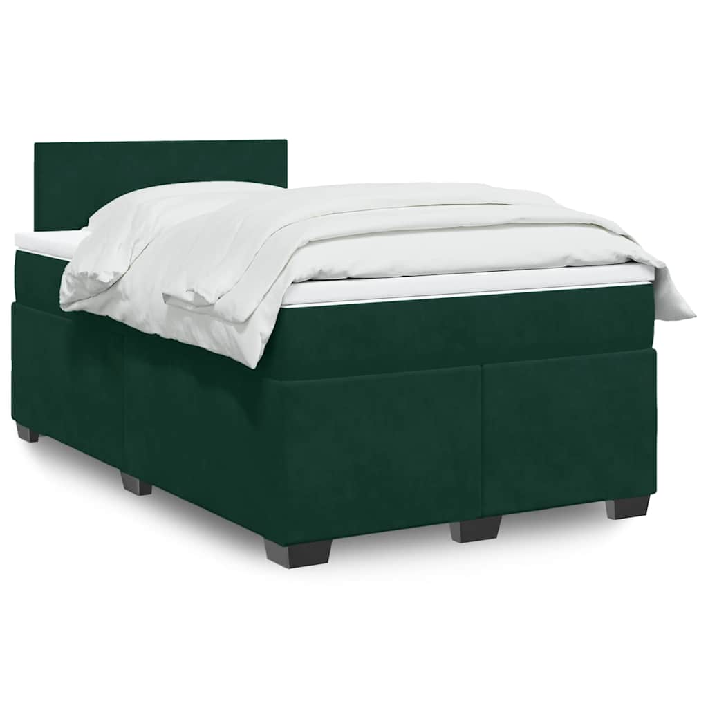 vidaXL Boxspring met matras fluweel donkergrijs 200x200 cm