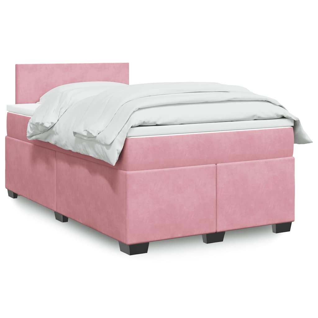 vidaXL Boxspring met matras fluweel donkergrijs 200x200 cm