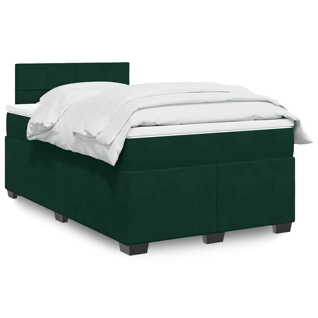 vidaXL Boxspring met matras fluweel donkergrijs 200x200 cm