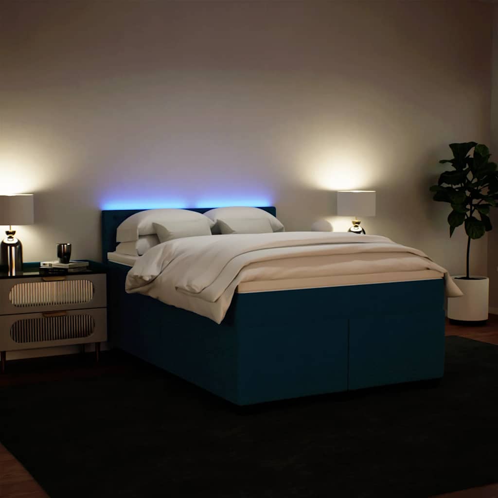 vidaXL Boxspring met matras fluweel donkergrijs 200x200 cm