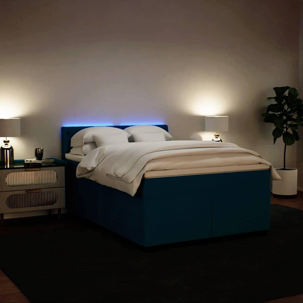 vidaXL Boxspring met matras fluweel donkergrijs 200x200 cm
