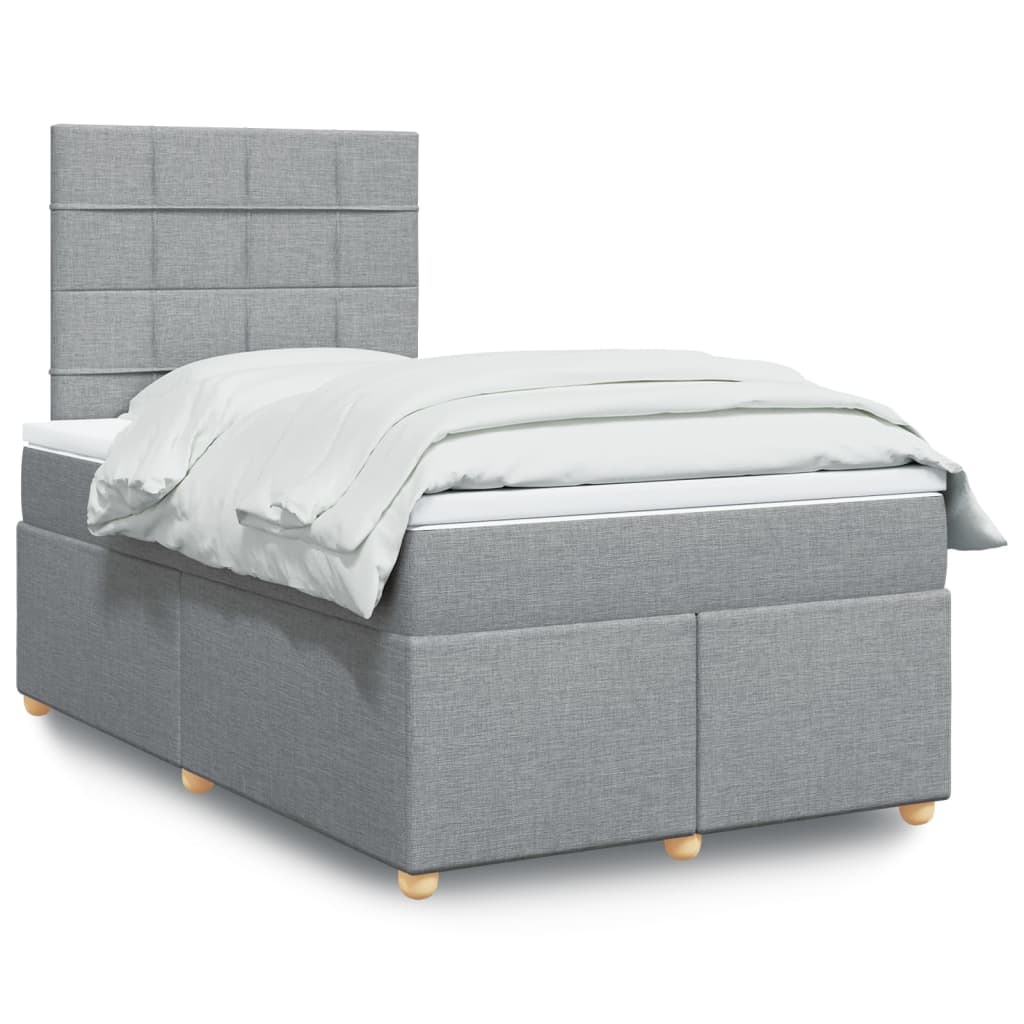 vidaXL Boxspring met matras stof zwart 80x200 cm