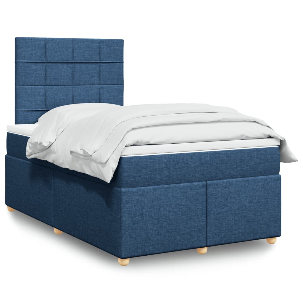 vidaXL Boxspring met matras stof zwart 80x200 cm