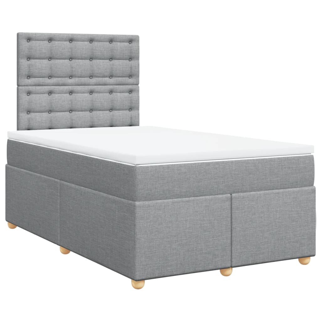 vidaXL Boxspring met matras stof zwart 80x200 cm